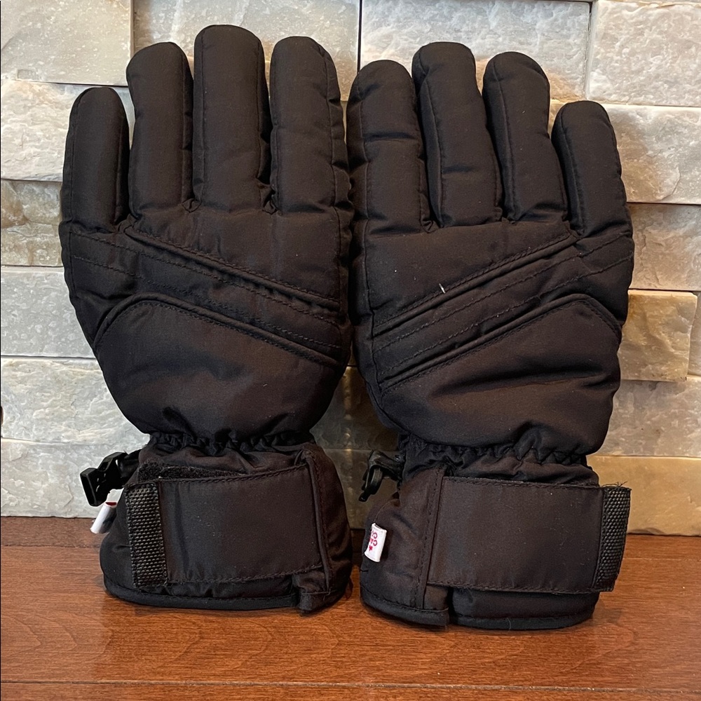 Hot Paws Black Insulated Winter Gloves